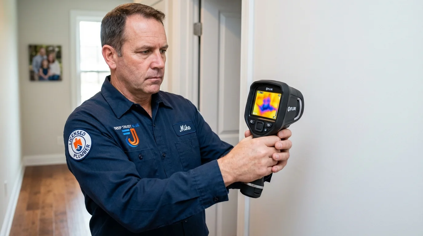 Thermal imaging leak detection by Johns Plumbing LLC in Yorktown Heights